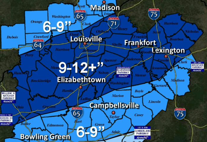 Kentucky Heavy Snow March 2015