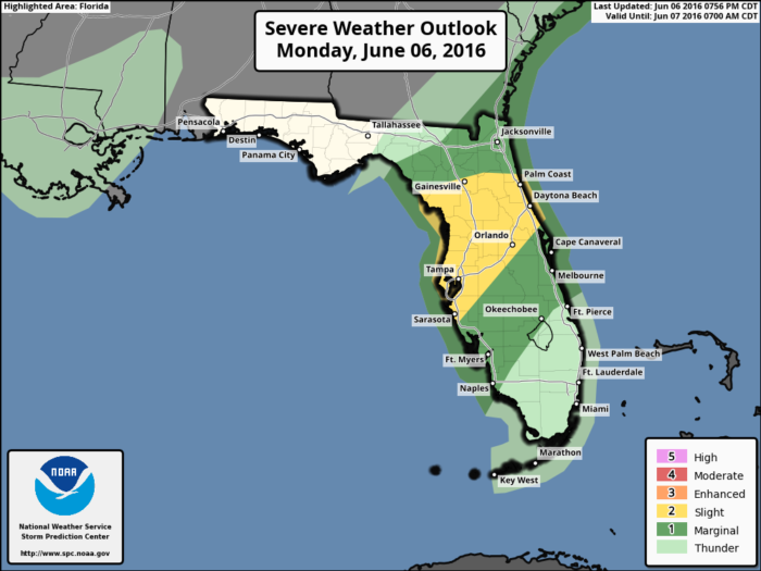 Florida Severe Weather Outlook