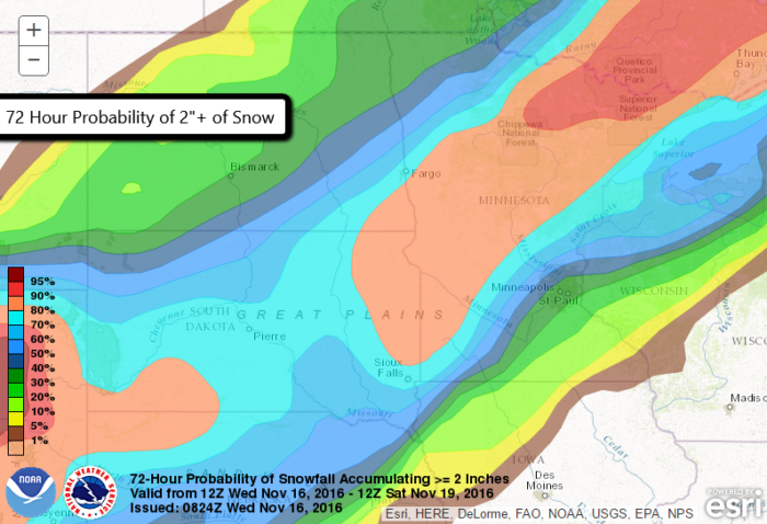 3 Day Snow over 2"