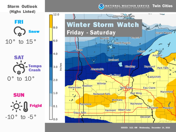 MN/WI Winter Storm via NWS