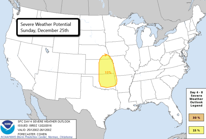 Christmas Day Severe Risk