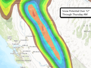 Snow Potential Over 12 Inches