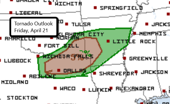 Updated Tornado Outlook