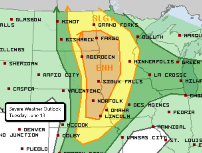 6-12 Tuesday Severe Weather Outlook