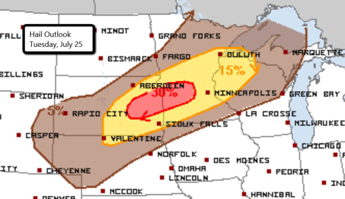 7-25 Hail Outlook