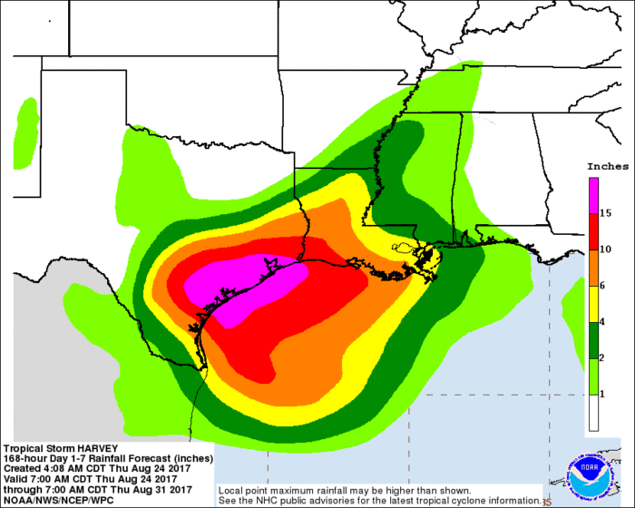 8-24 Rainfall Forecast