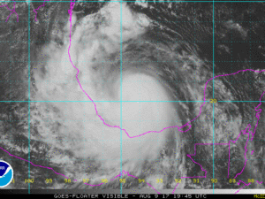 8-9 Franklin Visible Satellite