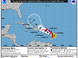 9-18 Maria Track Forecast