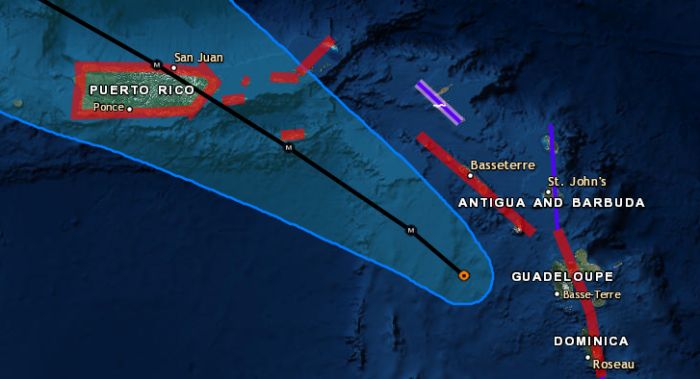 9-19 Maria Close Up Track Forecast