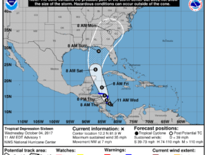 10-4 Tropical Depression 16