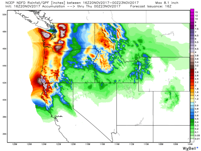 11-20 Pacific NW Rain Forecast