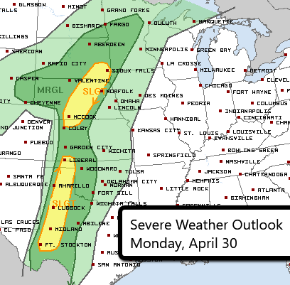 4-30 Today Severe Weather Outlook