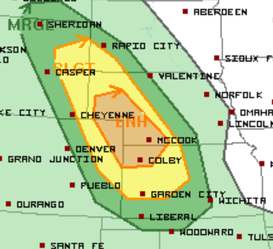 End of Week Severe Threat