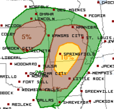 5-21 Day 1 Tornado Outlook