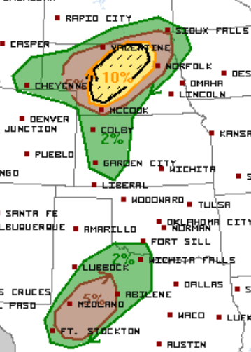 Day 1 Tornado Outlook