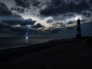 ocean storm lightning