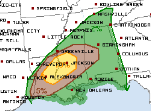 12-16 Tornado Outlook