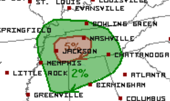 3-23 Day 2 Tornado Outlook