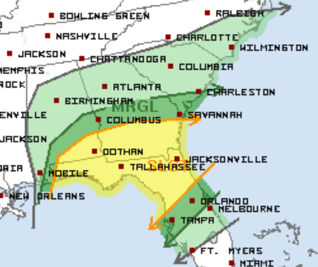 3-4 Severe Weather Outlook Tomorrow