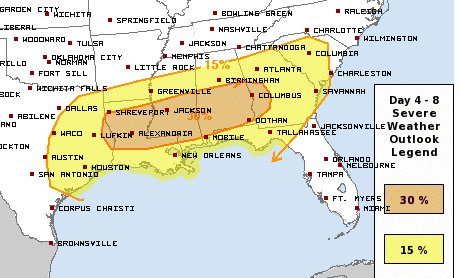 4-16 Day 4 Severe Weather Outlook