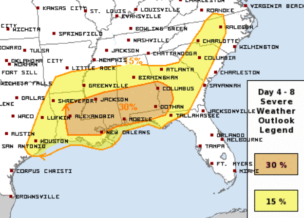 4-8 Sunday Severe Weather Outlook