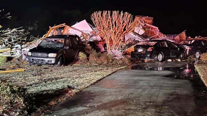 2-16 Tornado Damage via Brunswick County Sheriff's Office