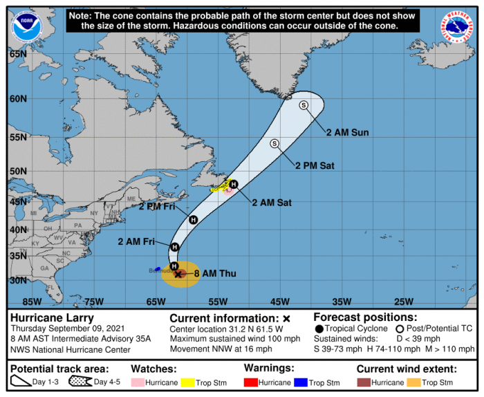 9-9-21 Larry Forecast Track