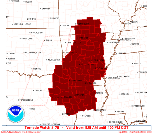 3-30-22 Tornado Watch