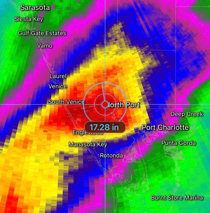 Ian continues across Florida Rainfall