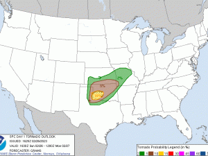 SPC Day 1 Tornado Outlook