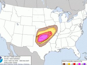 SPC Day 1 Wind Outlook